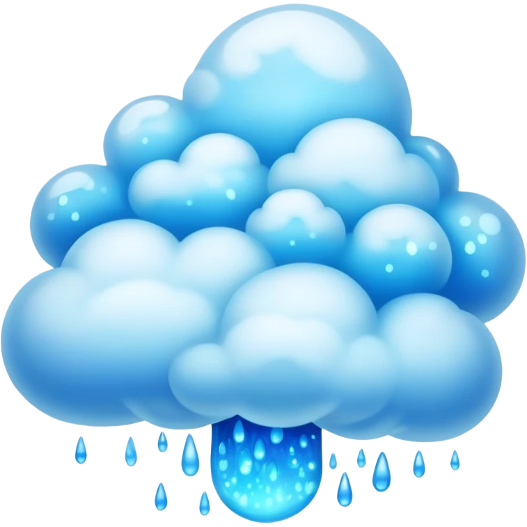 A blue glowing spore cloud emoji