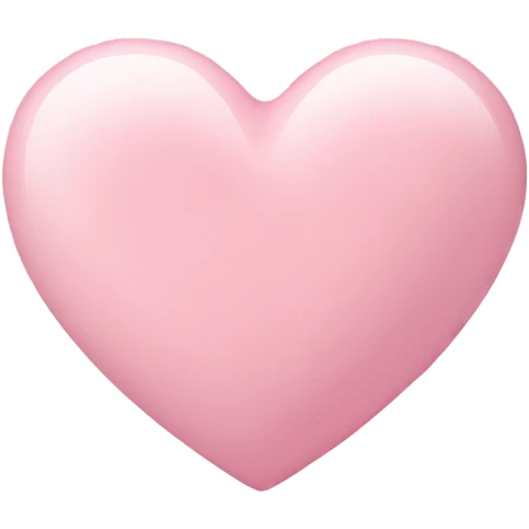 Pastel pink heart emoji