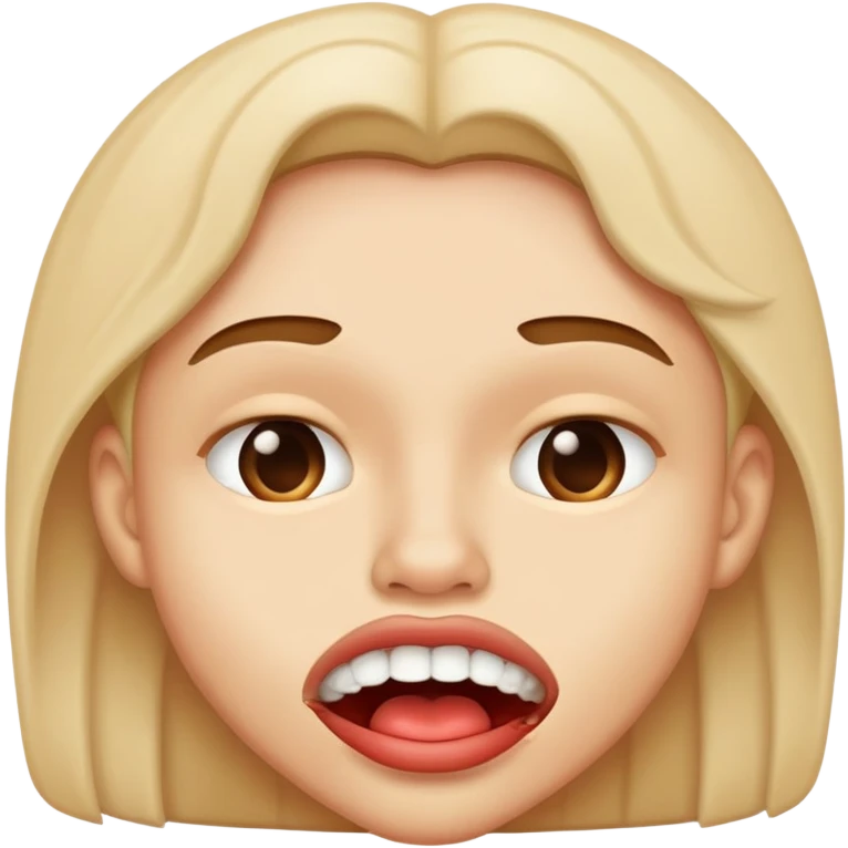 bite lip emoji