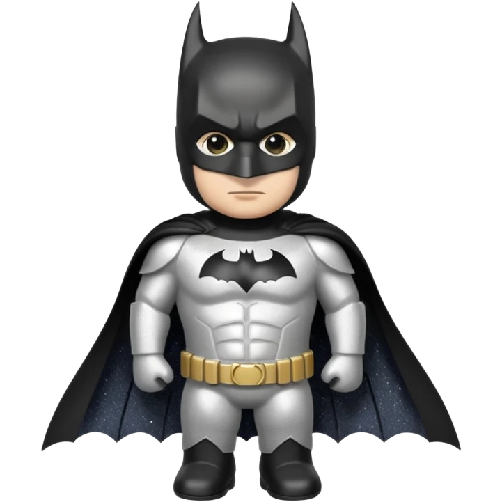 glitter batman white emoji