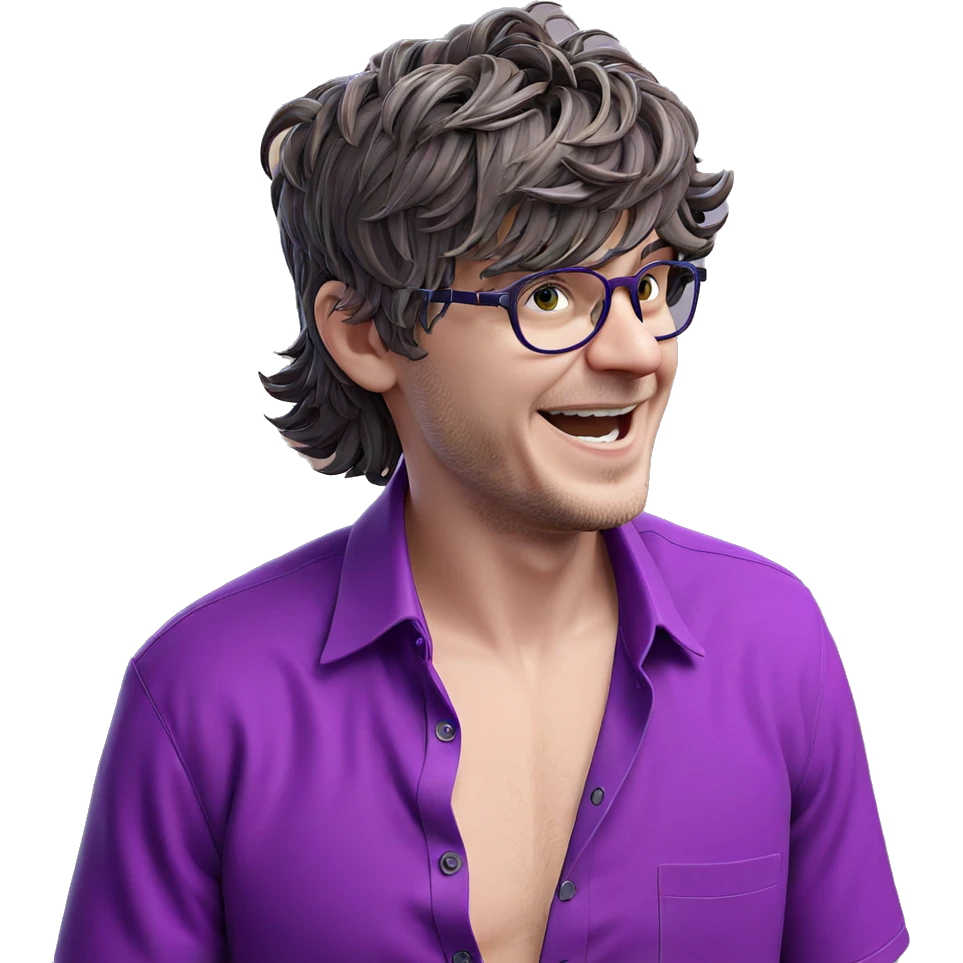 smiling boy in purple shirt emoji