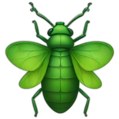 bug emoji with a green tick on it emoji