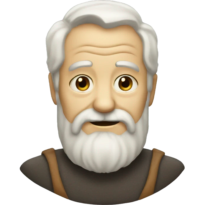old man with beard smiley emoji