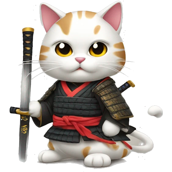 samurai cat emoji