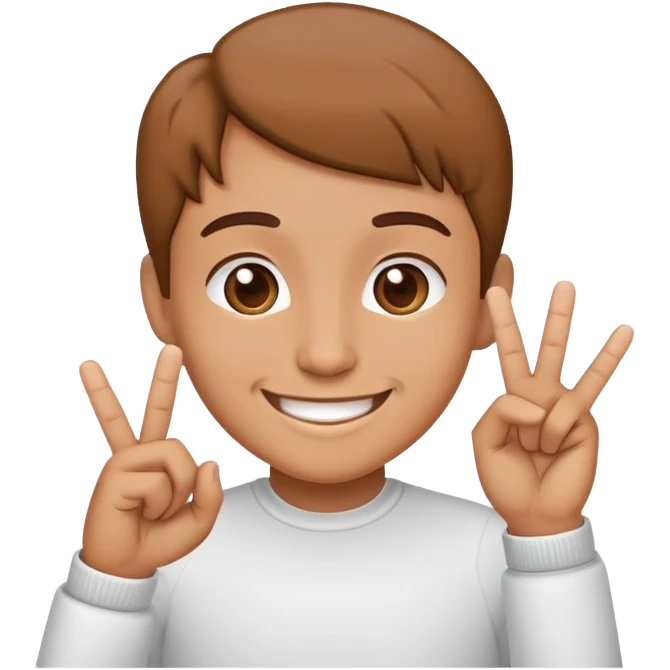 Smirking emoji with heart fingers like this 🫰 emoji