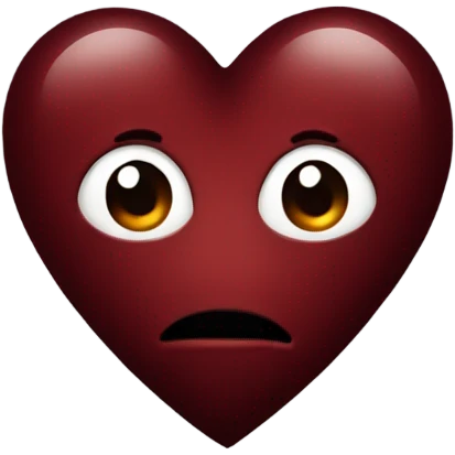 dark red heart emoji