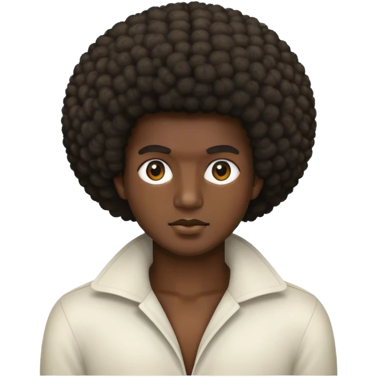 afro  emoji