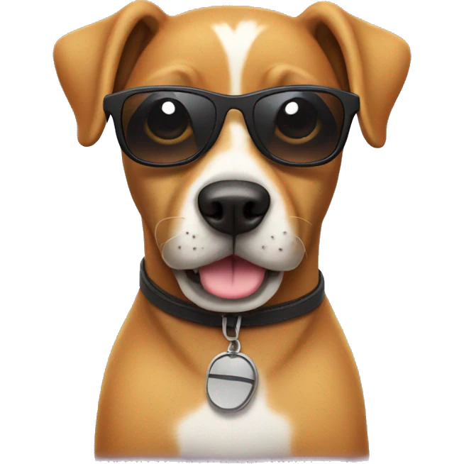 dog with sunglasses emoji