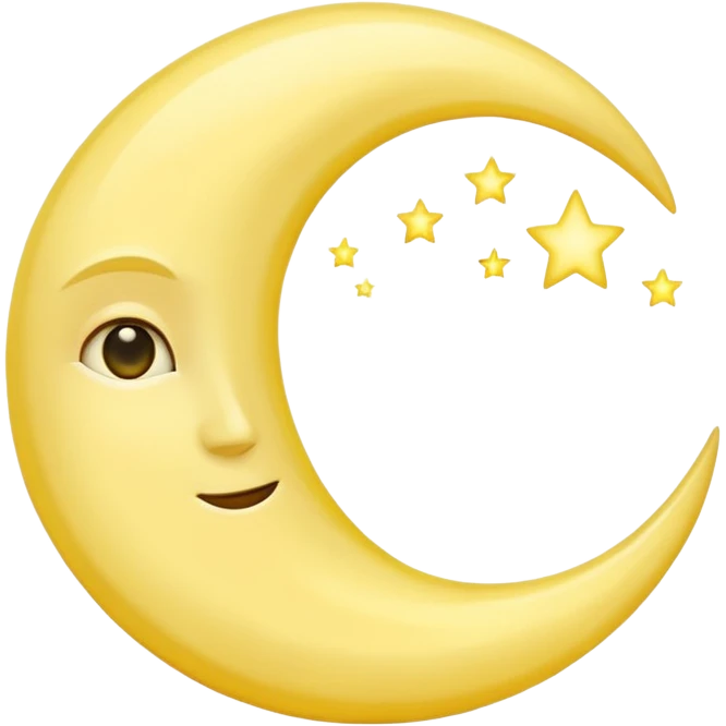crescent moon emoji
