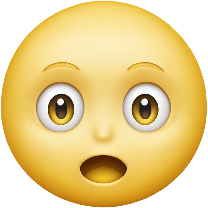 Yellow smiley, scared, looking up at head with only one hair emoji