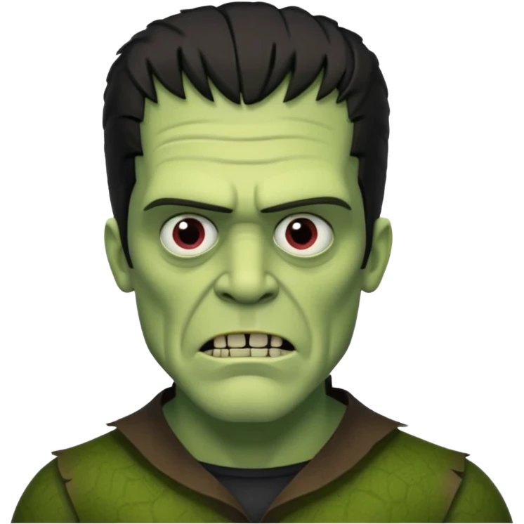 frankenstein's monster speaking with frankstein emoji
