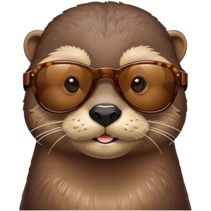 Otter wearing sunglasses emoji
