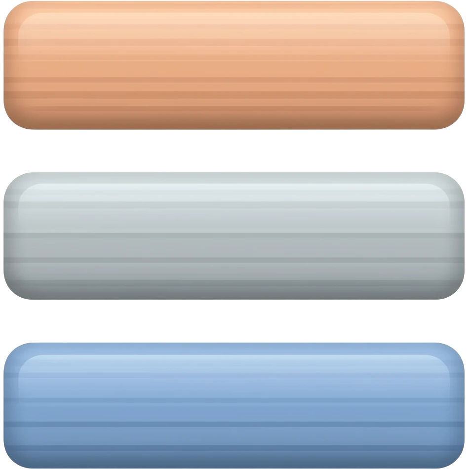 Trois Trets horizontaux superposés emoji