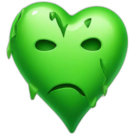 broken green heart emoji