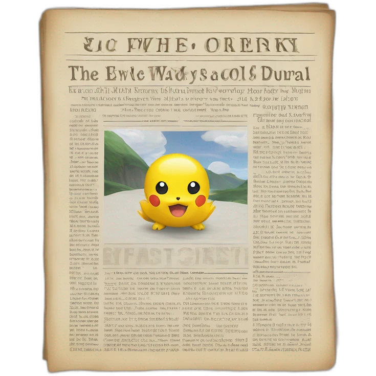 news newspaper document pokemon journal book magic future emoji