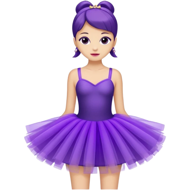 purple tutu dress fashion emoji