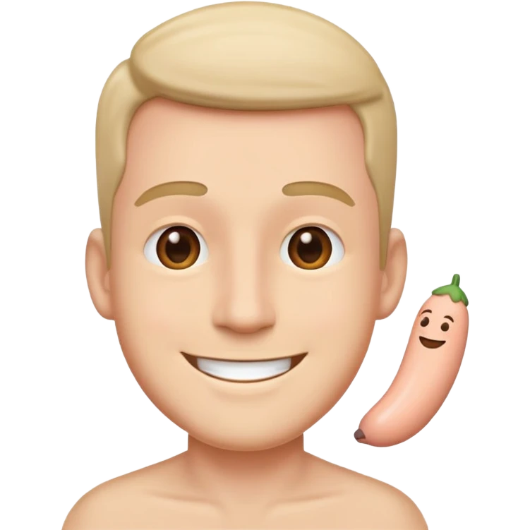 Smile and penis emoji