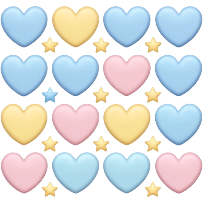 🩷❤️🧡💛💜💙🩵💚🖤🩶🤍🤎 이모티콘에 흰색을 섞어서 파스텔톤으로 바꿈 emoji