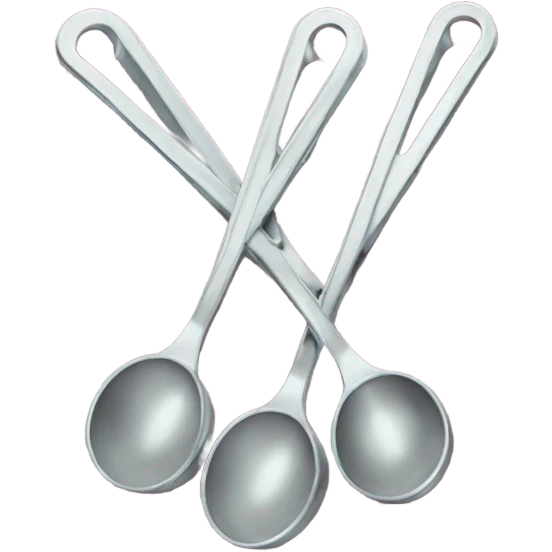 Measuring spoons on loop emoji