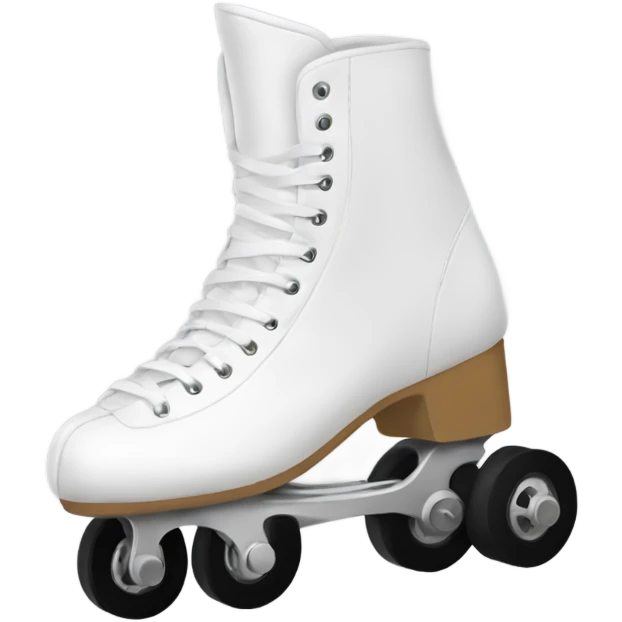 Patin de cuatro ruedas blanco emoji