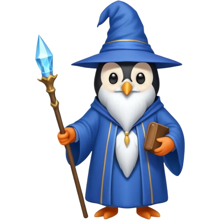 Penguin Wizard emoji