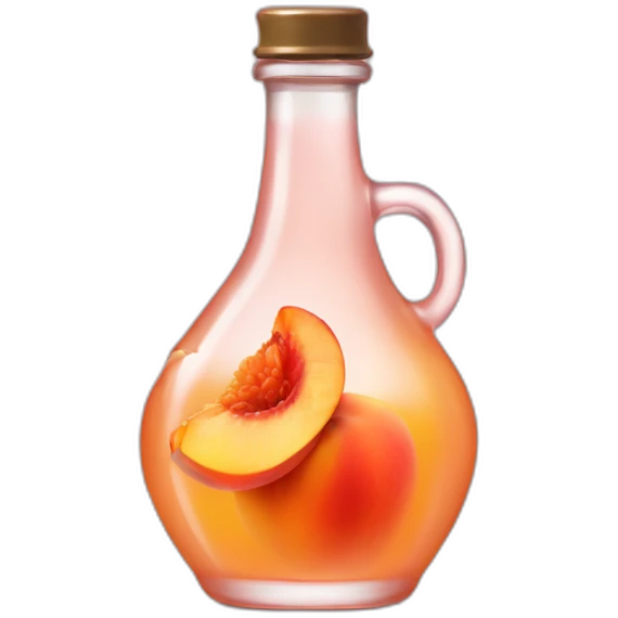 syrup on a peach emoji
