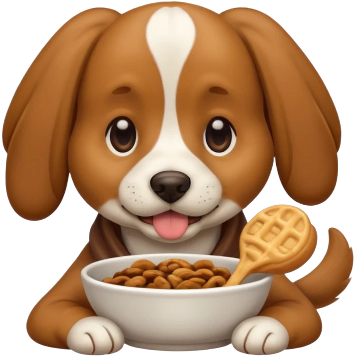 Dog eating  emoji