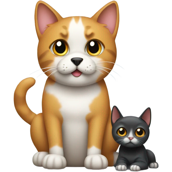 cat with dog emoji