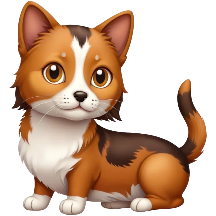 Cat with a dachshund emoji