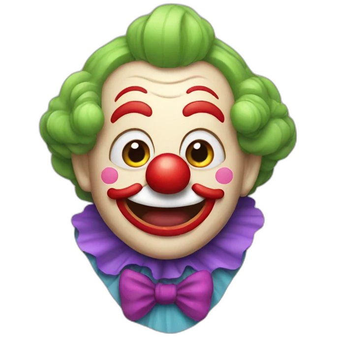 Fun clown emoji