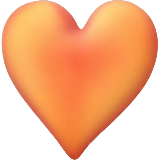 peach colored heart emoji