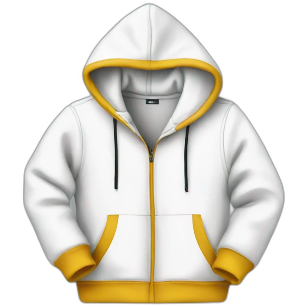 Hoodie white emoji