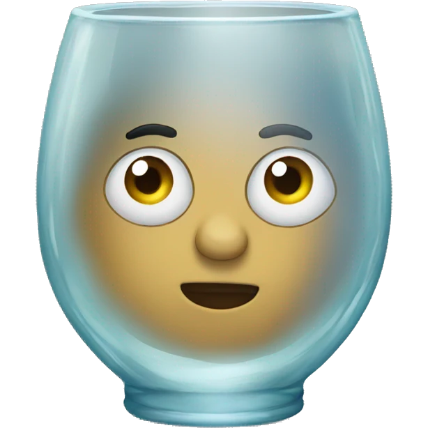 flat glass with painting and drawing on it emoji