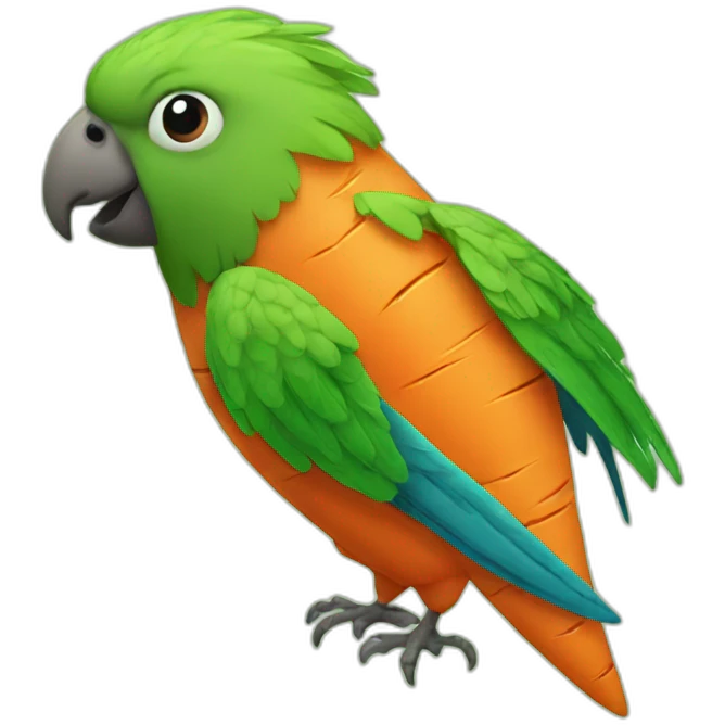 Carrot parrot emoji