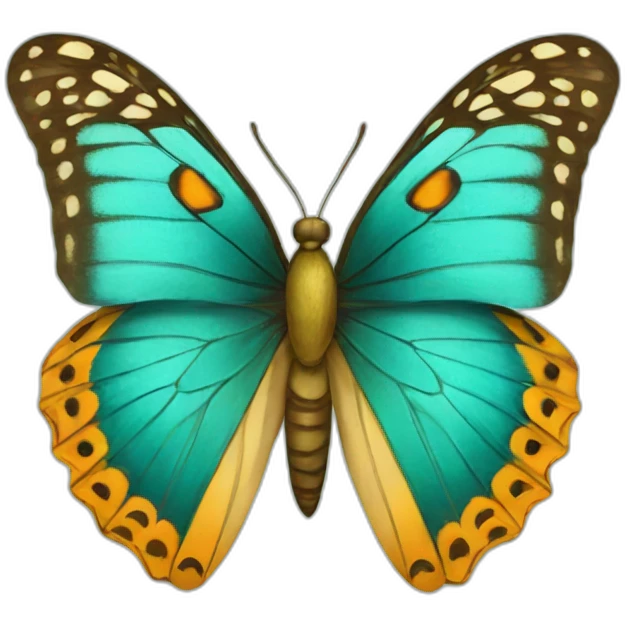 Butterfly with crown emoji
