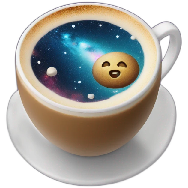 galaxy latte cup emoji