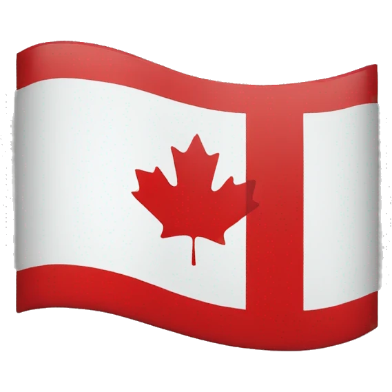 canada flag with black border emoji
