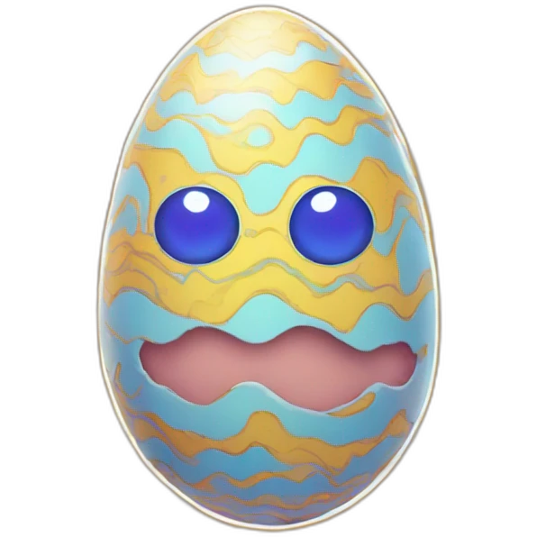 trippy egg emoji