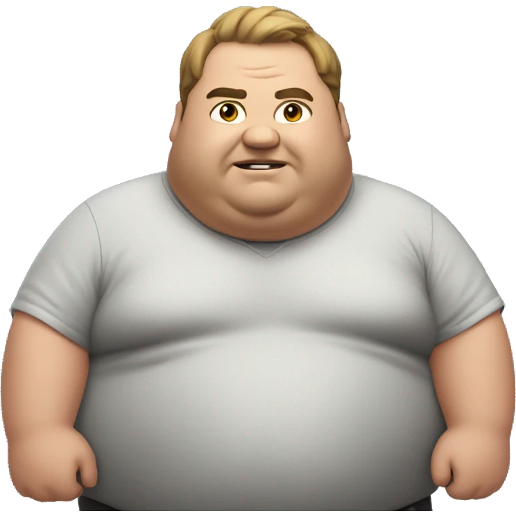 fat guy playing video games emoji