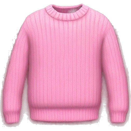 Pink sweater  emoji