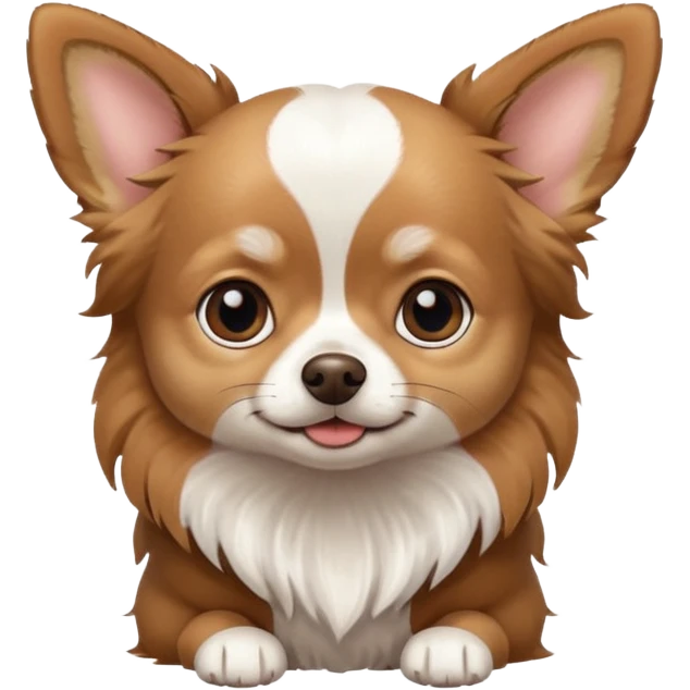 chihuaha long hair emoji