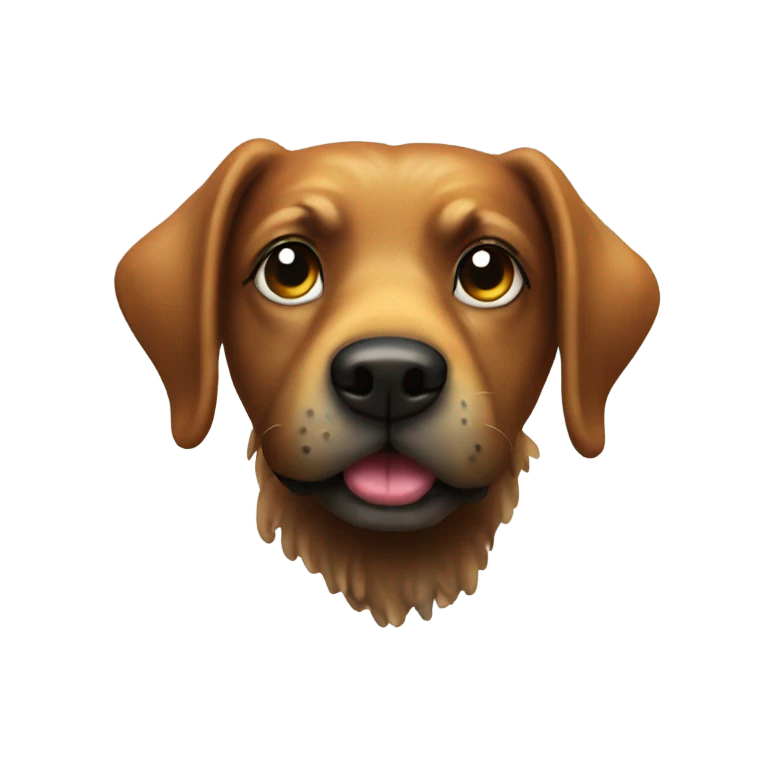 A rainbow dog turd emoji