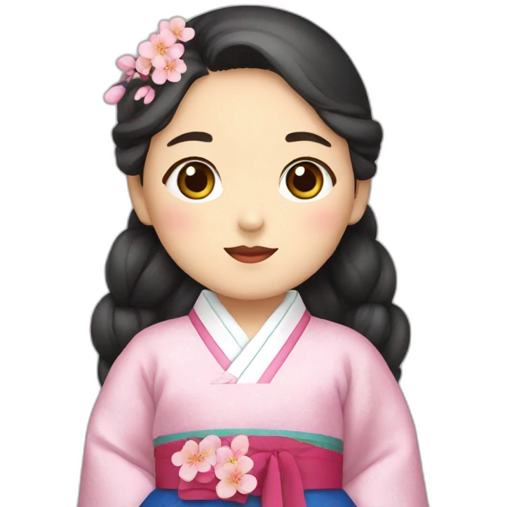 girl korean hanbok emoji