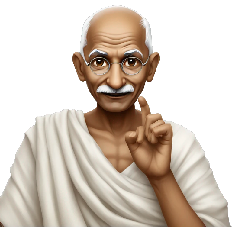 Mahatma Gandhi emoji