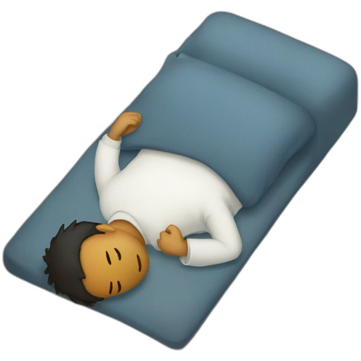 Sleep on the floor  emoji