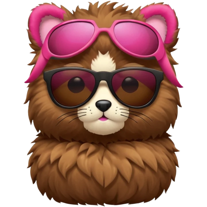 a plushie with cool sunglasses emoji