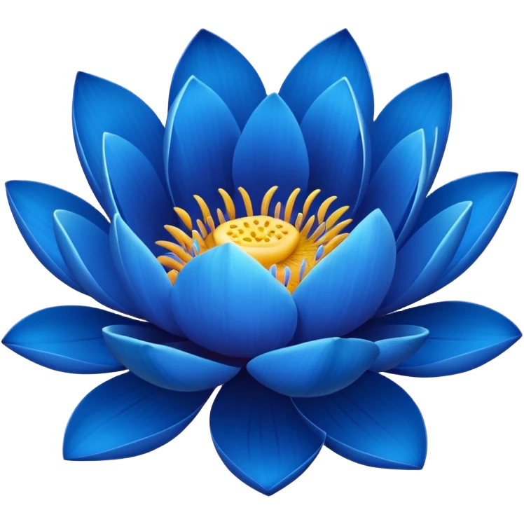 Blue lotus  emoji
