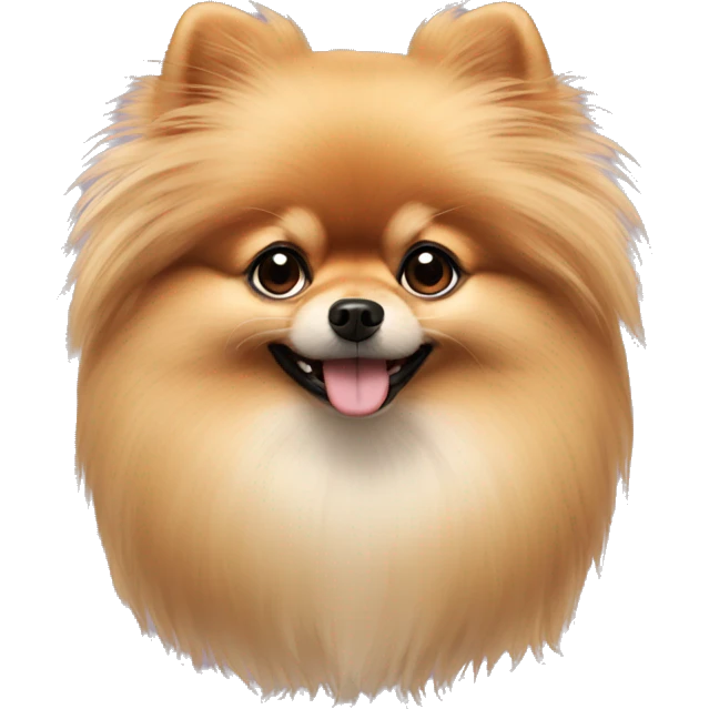 long hair pomeranian emoji