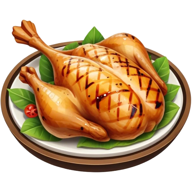 Tropical chicken emoji