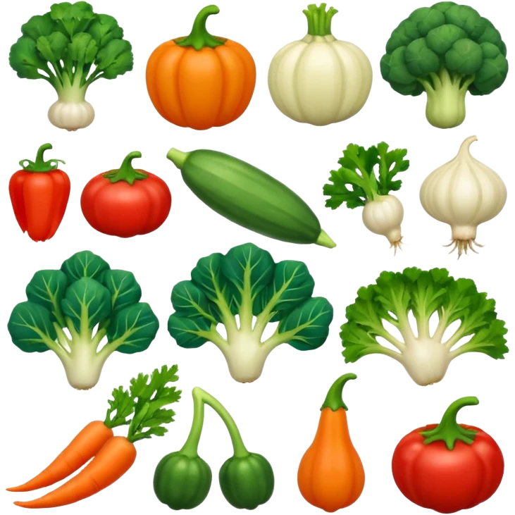 Veg name english  emoji
